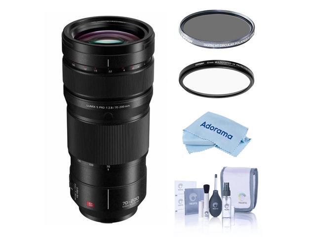 Panasonic LUMIX S PRO 70-200mm f/2.8 O. I.S. Lens for L Mount, Bundle with Tiffen 82mm UV and CPL Filters