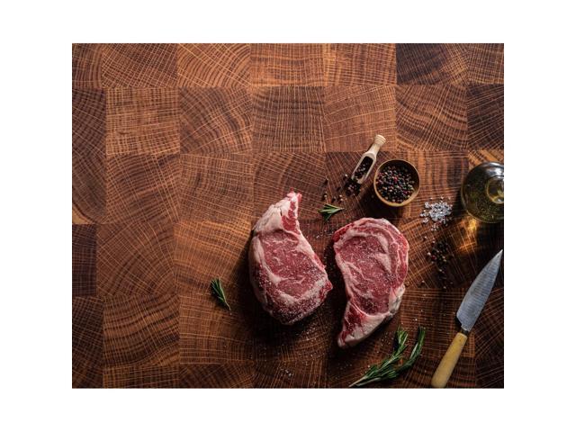 V-FLAT WORLD Duo Board - 30x40' Double Sided Surface Board, Aged Cutting Board/Butchers Board