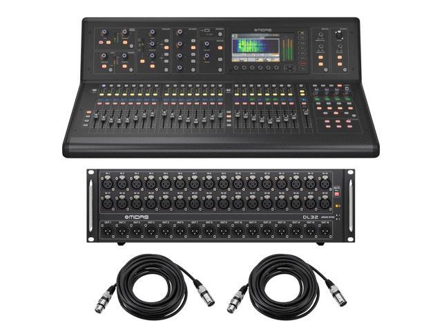 Midas M32 LIVE Digital Console for Live and Studio with 40 Input Channels - Bundle With Midas DL32 32-Input / 16-Output Stage Box with 32 Midas Mic...