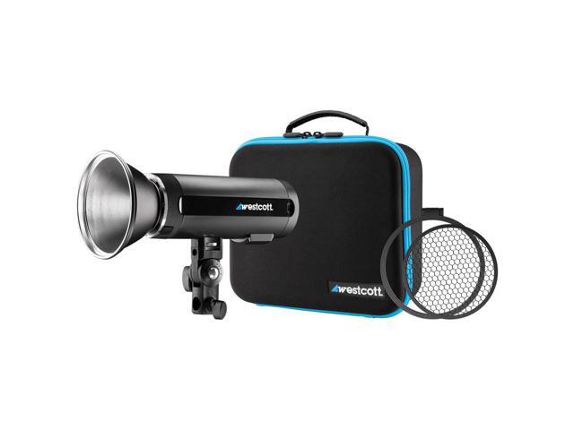 Westcott FJ200 Round Head Pocket Strobe with 1.3 sec. Recycle Time, TTL, HSS and Includes Tilter Bracket, 30-Degree Honeycomb Grid with Gel Clip...