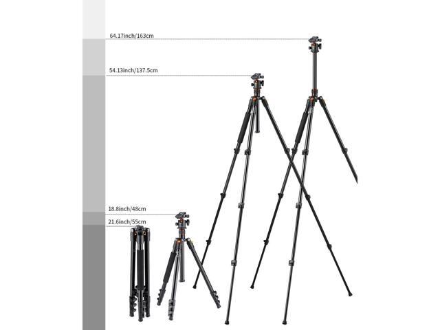 K & F Concept SA234 4-Section Aluminum DSLR Tripod with Ball Head