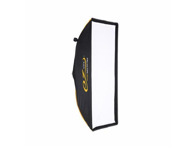 Glow Glow EZ Lock 12x36' Quick Strip Rectangular Bowens Mount Softbox Bundle with Flashpoint Pro Heavy-Duty Air-Cushioned Light Stand (Yellow, 9.5')