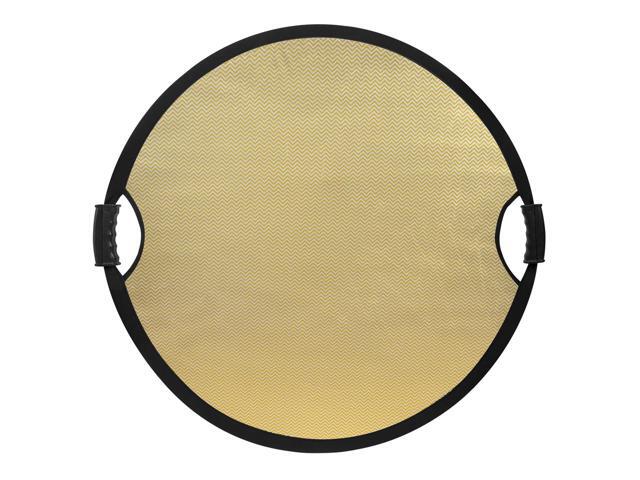 Glow Circular Collapsible Reflector with Handles (32', Wave Gold/White)