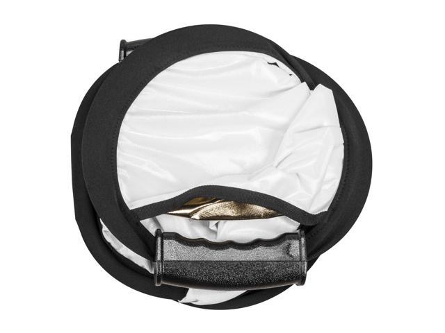 Glow Circular Collapsible Reflector with Handles (22', Gold/White)