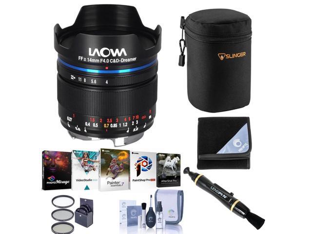 Venus Laowa 14mm f/4 FF RL Zero-D Lens for Nikon Z, Bundle with ProOptic 52mm Filter Kit, Cleaning Kit, PC Software Kit, Lens Cleaner