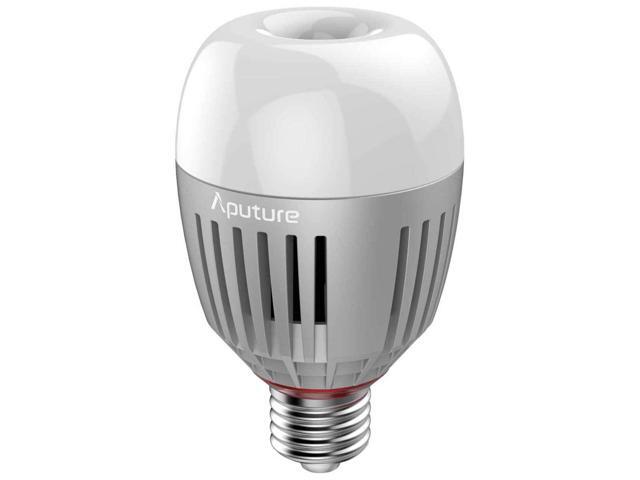 aputure accent b7c smart led light bulbs 7w rgbww,tlci 96+ cri 95+ 2,000k-10,000k adjustable 0-100% stepless dimming cct/hsi/fx mode sidus link app...