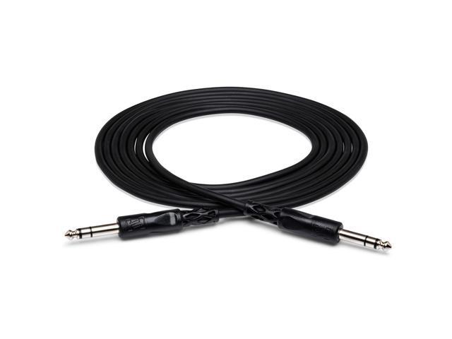 Hosa Technology 2x Stereo 1/4' Male Phone to 1/4' Male Phone TRS Cable, 15'