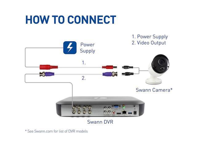 Swann - 200' BNC Extension Cable - White - image 8