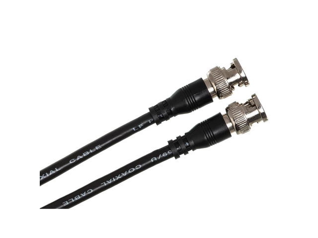 Hosa Technology 6' BNC Male to BNC Male RG-59 75 ohm Coaxial Cable #BNC59106