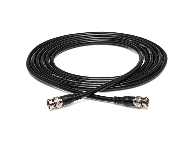 Hosa Technology 6' BNC Male to BNC Male RG-59 75 ohm Coaxial Cable #BNC59106
