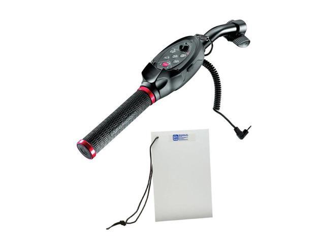Manfrotto RC Pan Bar Ex Remote Control, Black, Bundle w/Porta Brace WBC WB Card