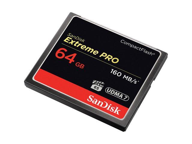 SanDisk 64GB Extreme PRO CompactFlash Card - with SanDisk 64GB Extreme PRO UHS-I U3 SDXC Memory Card