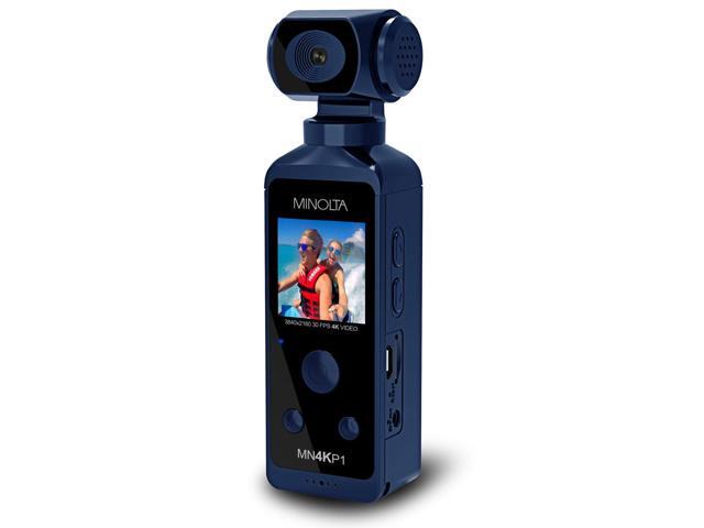 Minolta MN4KP1 4K Ultra HD Wi-Fi Enabled Pocket Camcorder, Blue