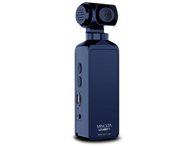 Minolta MN4KP1 4K Ultra HD Wi-Fi Enabled Pocket Camcorder, Blue