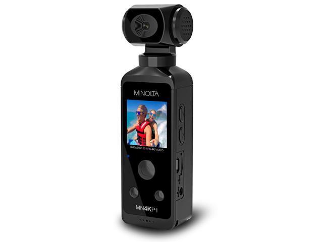 Minolta - MN4KP1 4K Video 16.0-Megapixel Waterproof Camcorder Bundle - Black - image 5