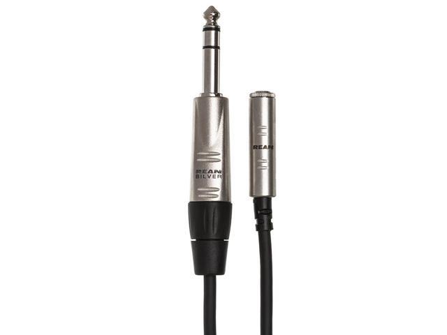 Hosa Technology 25' REAN 3.5mm TRS Female to 1/4' TRS Male Pro Headphones Cable