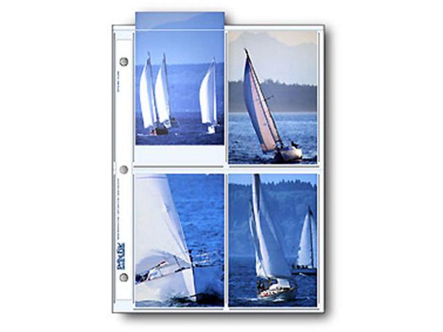 Print File Photo Pages Holds Eight 3 1/2x5 1/4 Prints Pack of 25