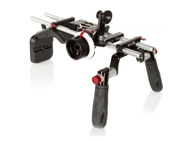 Shape Rig and Follow Focus Pro Kit for Sony FS5 Camera, Includes Baseplate, Quick Handle Rod Block, Mini Composite Shoulder Pad, Back Pad, 18' 15mm...