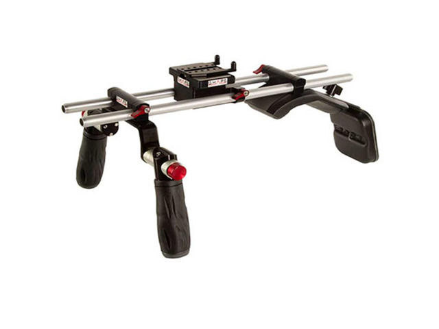 Shape DSLR Kirk Neff Rig, Includes DSLR Kirk Neff Baseplate 2.0, Quick Handle Rod Block, Mini Composite Shoulder Pad, Back Pad, 15mm Rods