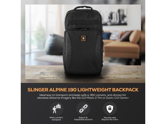 Slinger Alpine 190 Lightweight Backpack for Camera, Laptop or Drone #ALPINE-190