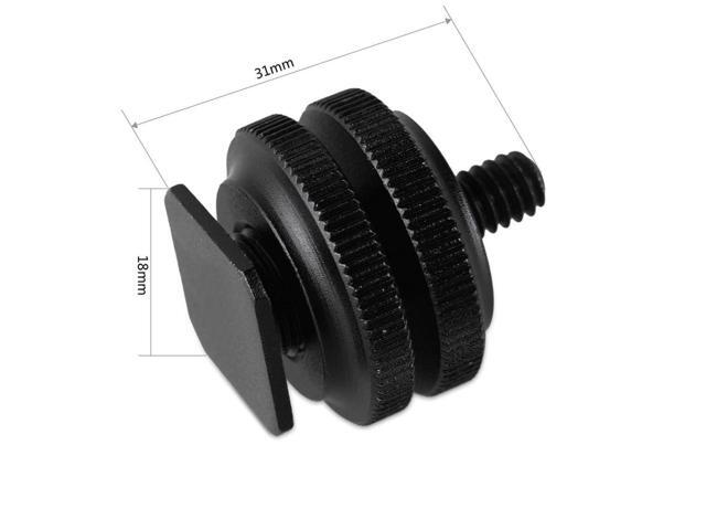 SmallRig Cold Shoe Adapter with 3/8' to 1/4' Thread, 2-Pack