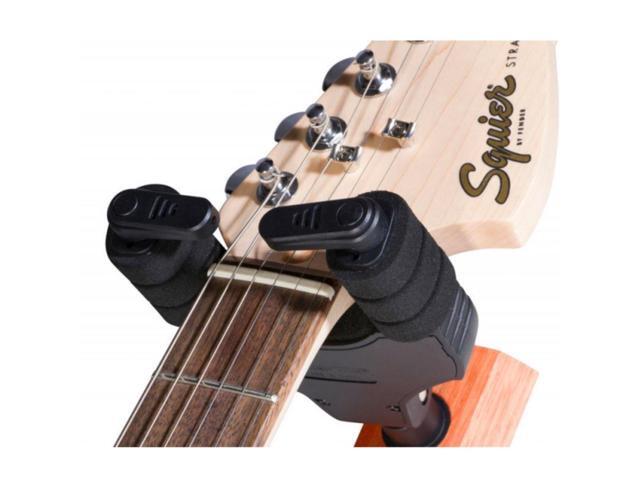 GS8730BK,Wood Locking Guitar Hanger (Black)