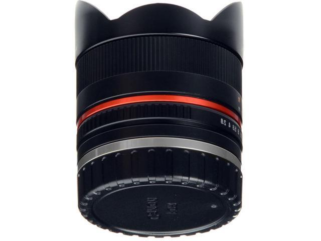 Rokinon 8mm f/2.8 UMC Fisheye II Lens for Canon EF-M Mount System Cameras, Black