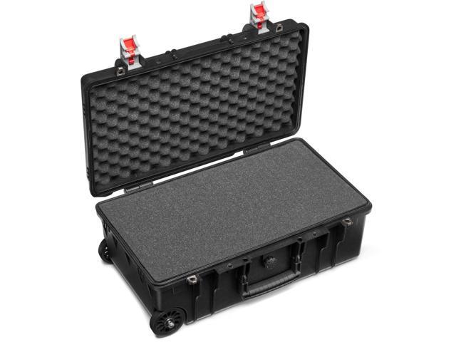 Manfrotto Pro Light Reloader Tough-55 High Lid Carry-On Camera Roller Bag, Black