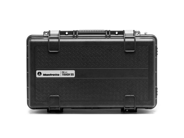 Manfrotto Pro Light Reloader Tough-55 High Lid Carry-On Camera Roller Bag, Black