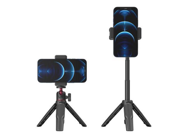 SmallRig simorr Vigor VK-20 Vlog Tripod Kit with Single Cold-Shoe Phone Clamp, Kaimu Black