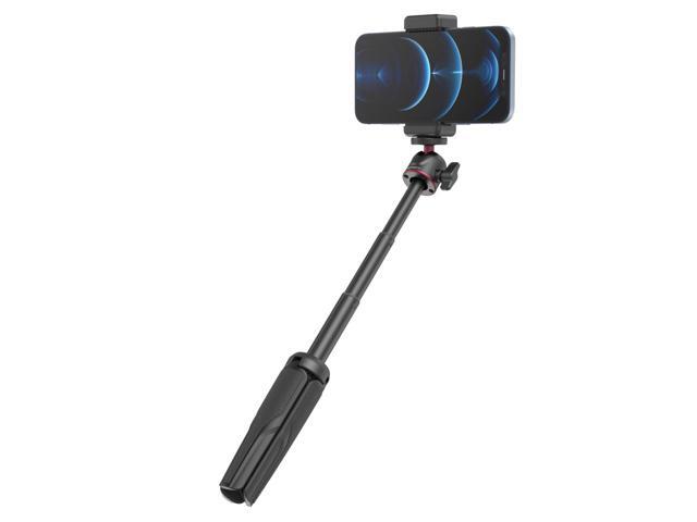 SmallRig simorr Vigor VK-20 Vlog Tripod Kit with Single Cold-Shoe Phone Clamp, Kaimu Black