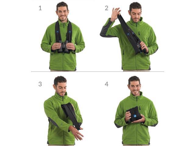 miggo Strap & Wrap Binocular Harness, Black #MW SR-BNH BB 25