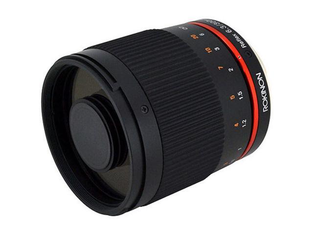 rokinon 300m-fx-bk 300mm f6.3 mirror lens for fuji x mirrorless interchangeable lens cameras, black