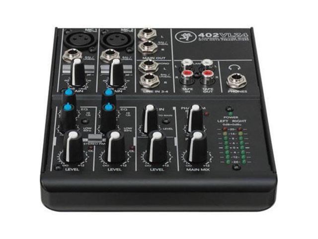 Mackie 4-Channel Ultra Compact Mixer, Bundle with TAPH100 Headphones and XLR Cable