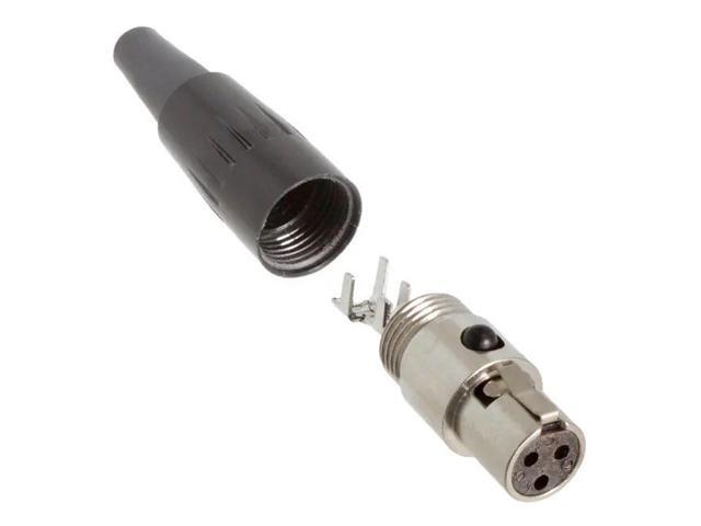 Switchcraft Tini-QG Mini XLR 3 Pin Female Cable Mount, Silver Pins, Nickel