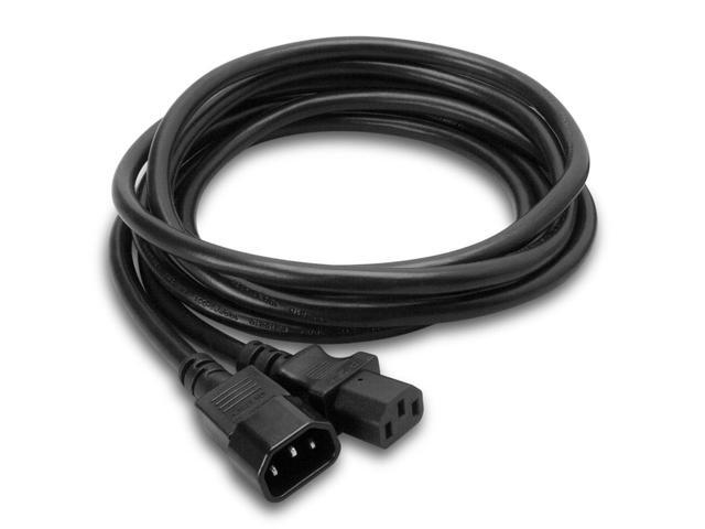 Hosa Technology 1.5' IEC C14 to IEC C13 Power Extension Cord #PWL-401.5
