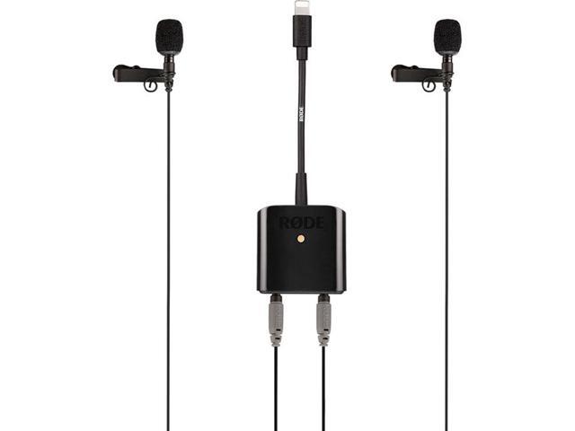 Rode SC6-L Mobile Interview Kit, Includes 2x SmartLav+ Lavalier Microphone for Smartphones, Dual TRRS Input and Headphone Output with AI-Micro...