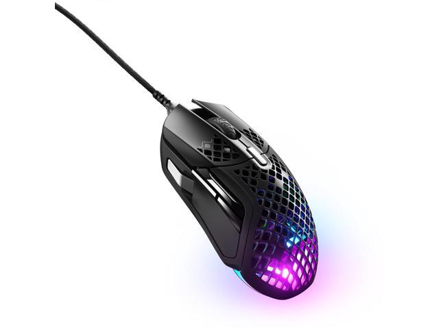 SteelSeries - Aerox 5 Ultra Lightweight Honeycomb Water Resistant Wired RGB Optical Gaming Mouse With 9 Programmable Buttons - Wired - Black - image 5