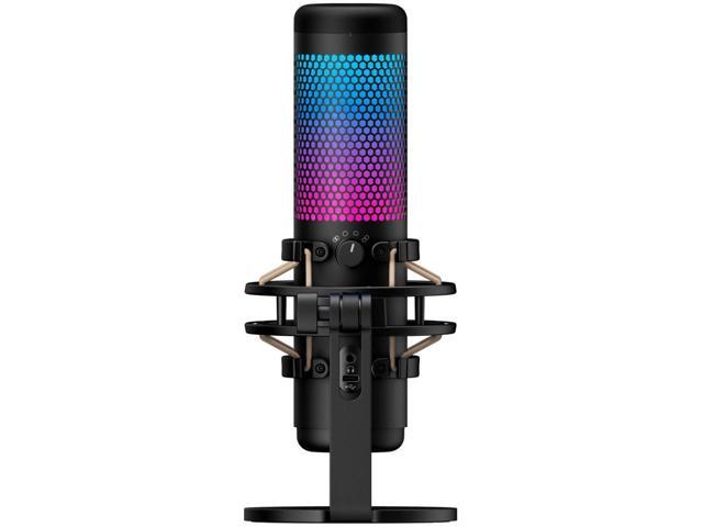 HyperX QuadCast S RGB Multi-Pattern USB Condenser Microphone, Black #4P5P7AA