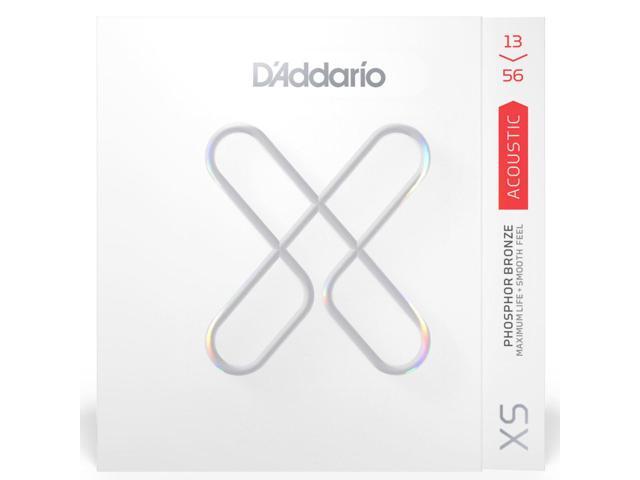 D'Addario Phosphor Bronze Acoustic Guitar Strings, Medium, 13-56 Gauge, Set of 6 Strings