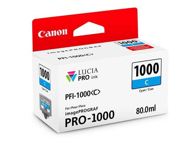 Canon 2 Pack PFI-1000 C Cyan LUCIA PRO ink for imagePROGRAF PRO-1000