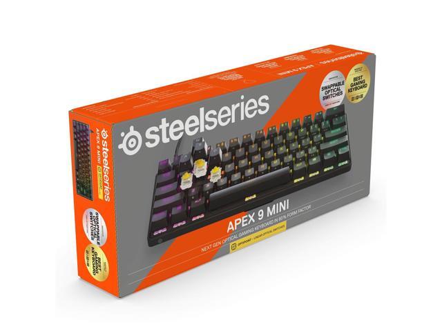 SteelSeries - Apex 9 Mini 60% Wired Optical OptiPoint Adjustable Actuation Switch Gaming Keyboard with Rapid Tap - Black - image 8