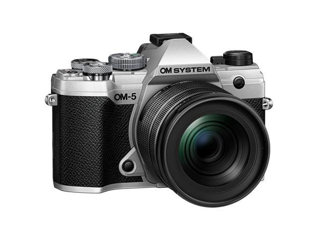OM System OM5 20.4 Megapixel Mirrorless Camera with Lens (Silver)