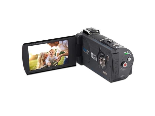 Minolta MN4K100Z 28MP 4K Ultra HD 3.5' Touchscreen Night Vision Camcorder, Black