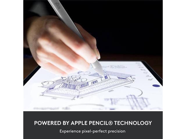Logitech - Crayon Digital Pencil for All Apple iPads (2018 releases and later) with USB-C ports - Silver - image 3