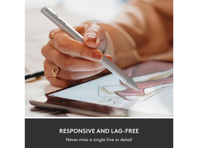 Logitech - Crayon Digital Pencil for All Apple iPads (2018 releases and later) with USB-C ports - Silver - image 5