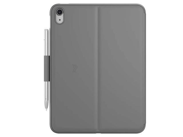 Logitech - Slim Folio Keyboard Case for Apple iPad - Latest Model A16 chip and iPad 10th Gen with Integrated Bluetooth Keyboard - Oxford Gray - image 2