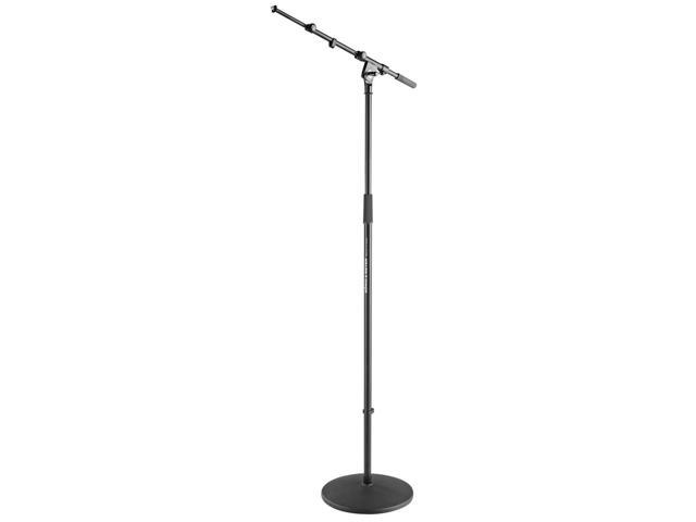 K & M 26145 Microphone Stand with Boom, 39.4-66.9' Height, Black #26145.500.55