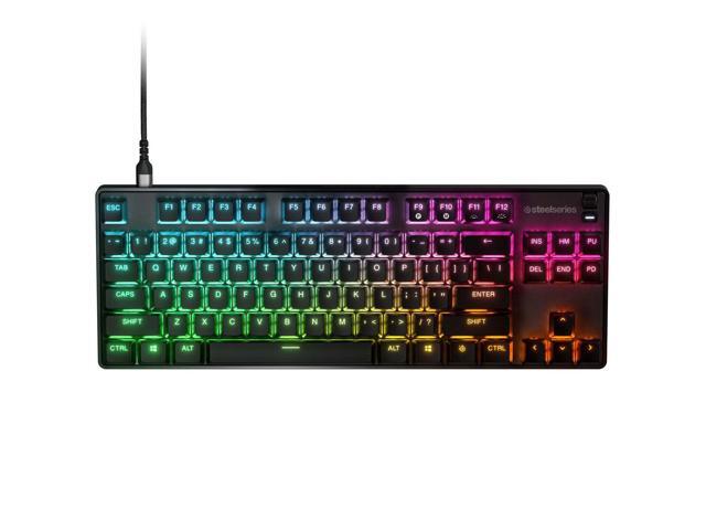 SteelSeries - Apex 9 TKL Wired Optical OptiPoint Adjustable Actuation Switch Gaming Keyboard with Rapid Tap - Black - image 7