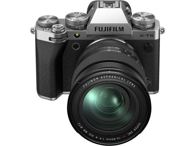 Fujifilm X-T5 Mirrorless Camera with XF 16-80mm f/4.0 R OIS WR Lens, Silver
